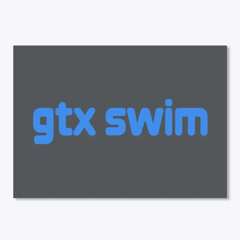 gtx swim - blue text